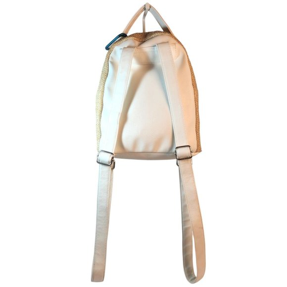 Wild Fable 10.5" Mini Dome Woven Tweed and Faux Leather Backpack - Picture 6 of 12